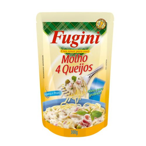 MOLHO FUGINI 4 QUEIJOS SH 290GR