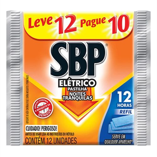 SBP PASTILHA REFIL N TRANQUI L12P10 C/20