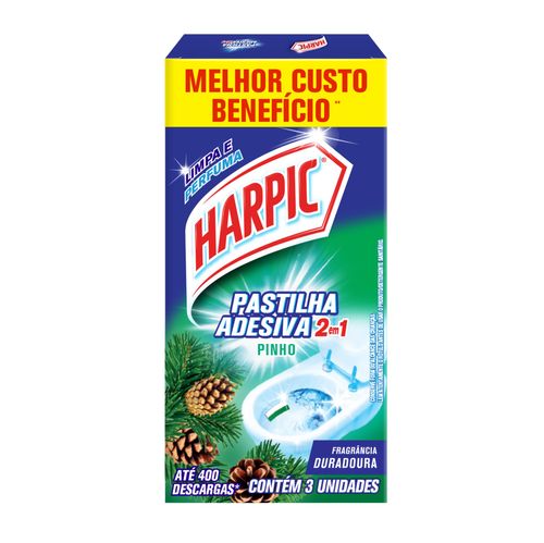 HARPIC PASTILHA ADES 2 EM 1 PINHO 3X9GR