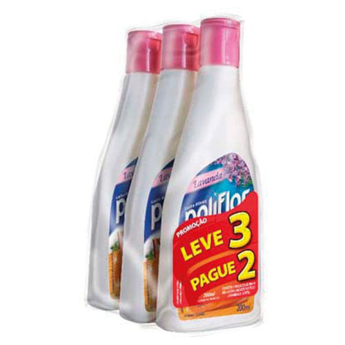 LUSTRA MOVEIS POLIFLOR LAV 3X200ML PROMO