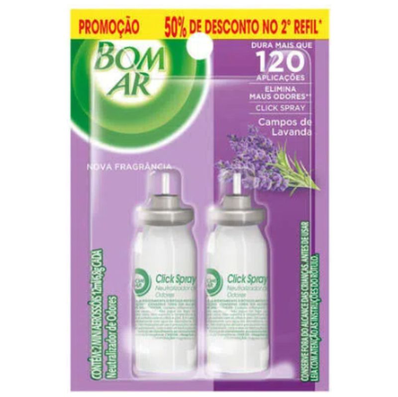 BOM-AR-CLIC-SPRAY-REF-LAV-2X12ML