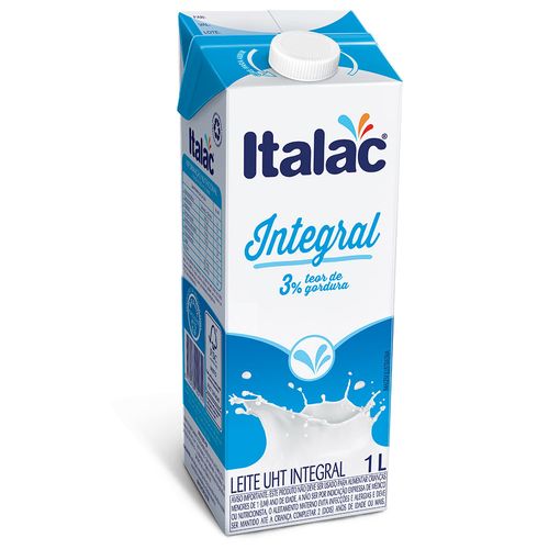 LEITE ITALAC UHT INTEGRAL C/ TAMPA  1 L