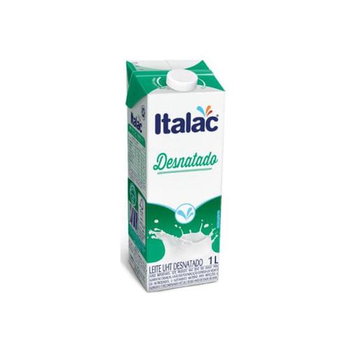 LEITE ITALAC UHT DESNATADO C/ TAMPA  1 L