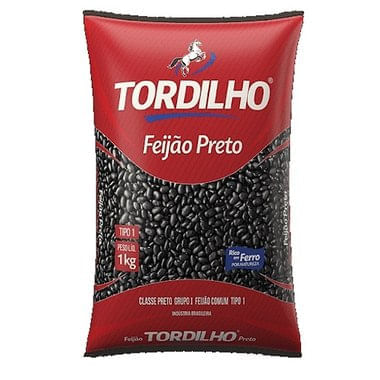 FEIJAO PRETO TORDILHO T1 1KG