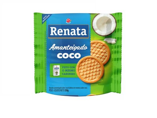 BISC RENATA AMANTEIGADO COCO 330GR