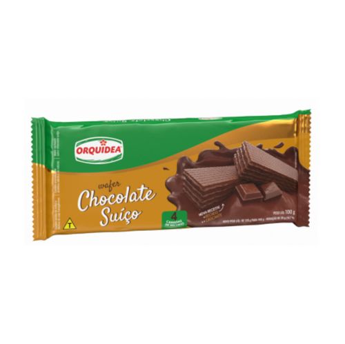 WAFER ORQUIDEA CHOCOLATE SUICO 100GR